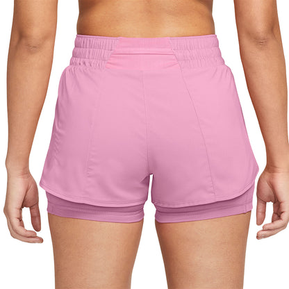 NIKE Dri-FIT One Mid-rise 3" 2-in-1 กางเกงออกกำลังกายขาสั้นผู้หญิง
