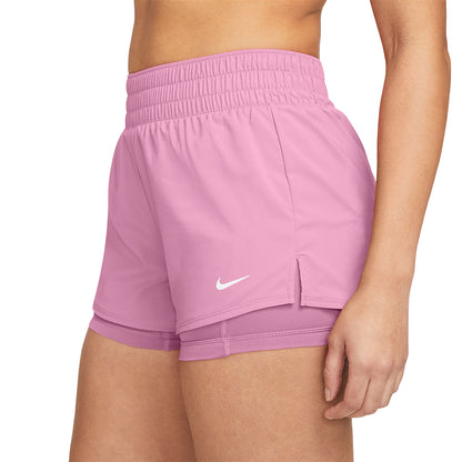 NIKE Dri-FIT One Mid-rise 3" 2-in-1 กางเกงออกกำลังกายขาสั้นผู้หญิง