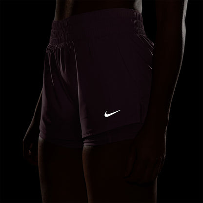 NIKE Dri-FIT One Mid-rise 3" 2-in-1 กางเกงออกกำลังกายขาสั้นผู้หญิง