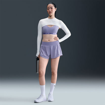 NIKE Dri-FIT One Mid-Rise 3" กางเกงออกกำลังกายขาสั้นผู้หญิง