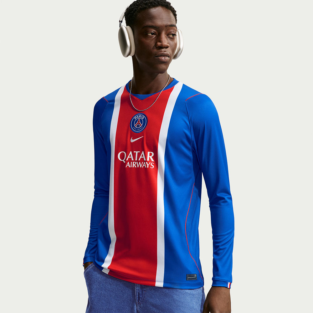NIKE เสื้อแข่งผู้ชายแขนยาวทีมปารีส แซงต์-แชร์กแมง ชุดเหย้า เกรด Stadium ฤดูกาล 2026/27 Supersports Thailand