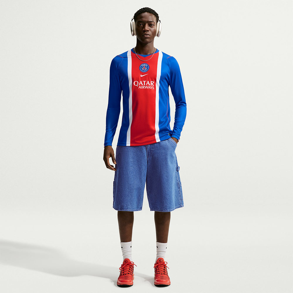 NIKE เสื้อแข่งผู้ชายแขนยาวทีมปารีส แซงต์-แชร์กแมง ชุดเหย้า เกรด Stadium ฤดูกาล 2026/27 Supersports Thailand