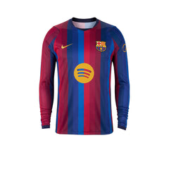 NIKE เสื้อแข่งผู้ชายแขนยาวทีมบาร์เซโลน่า ชุดเหย้า เกรด Stadium ฤดูกาล 2026/27