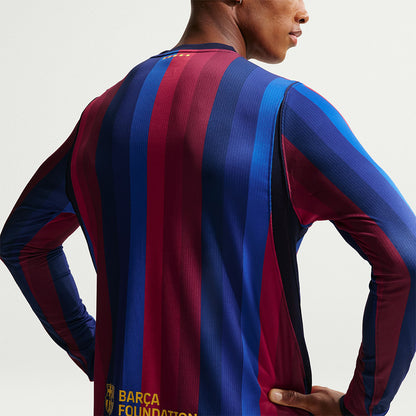 NIKE เสื้อแข่งผู้ชายแขนยาวทีมบาร์เซโลน่า ชุดเหย้า เกรด Stadium ฤดูกาล 2026/27