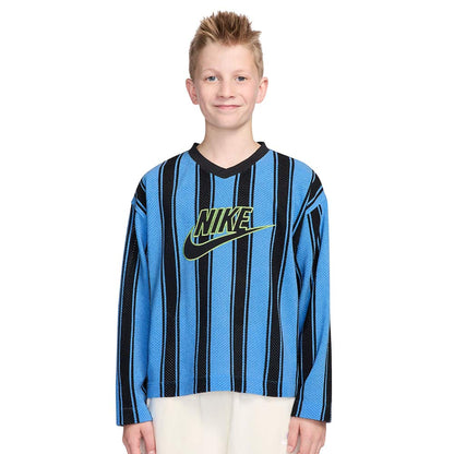 NIKE Sportswear Collection Long-Sleeve Mesh Jersey  Kids T-Shirt - Supersports Thailand