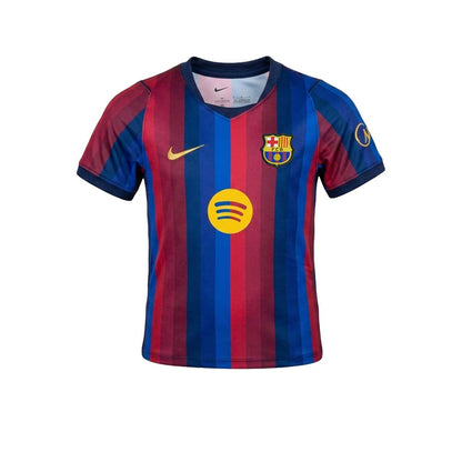 NIKE ชุดเซ็ตแข่งเด็กทีมบาร์เซโลนา ชุดเหย้า เกรด Stadium ฤดูกาล 2026