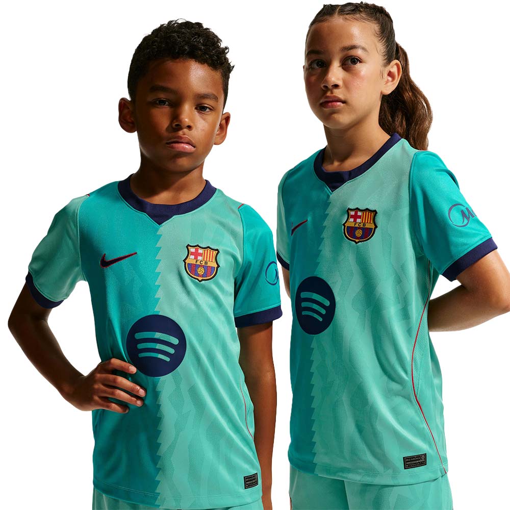 NIKE เสื้อแข่งเด็กทีมบาร์เซโลน่า ชุดที่สาม เกรด Stadium ฤดูกาล 2026/27 Supersports Thailand
