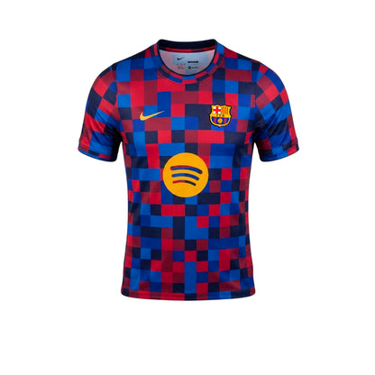 NIKE FC Barcelona Home Pre-Match เสื้อฟุตบอลผู้ชาย