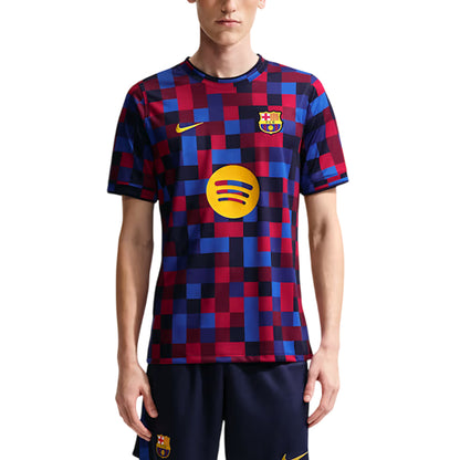 NIKE FC Barcelona Home Pre-Match เสื้อฟุตบอลผู้ชาย