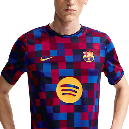 NIKE FC Barcelona Home Pre-Match เสื้อฟุตบอลผู้ชาย