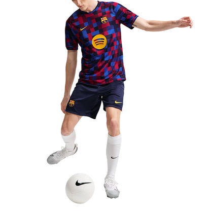 NIKE FC Barcelona Home Pre-Match เสื้อฟุตบอลผู้ชาย