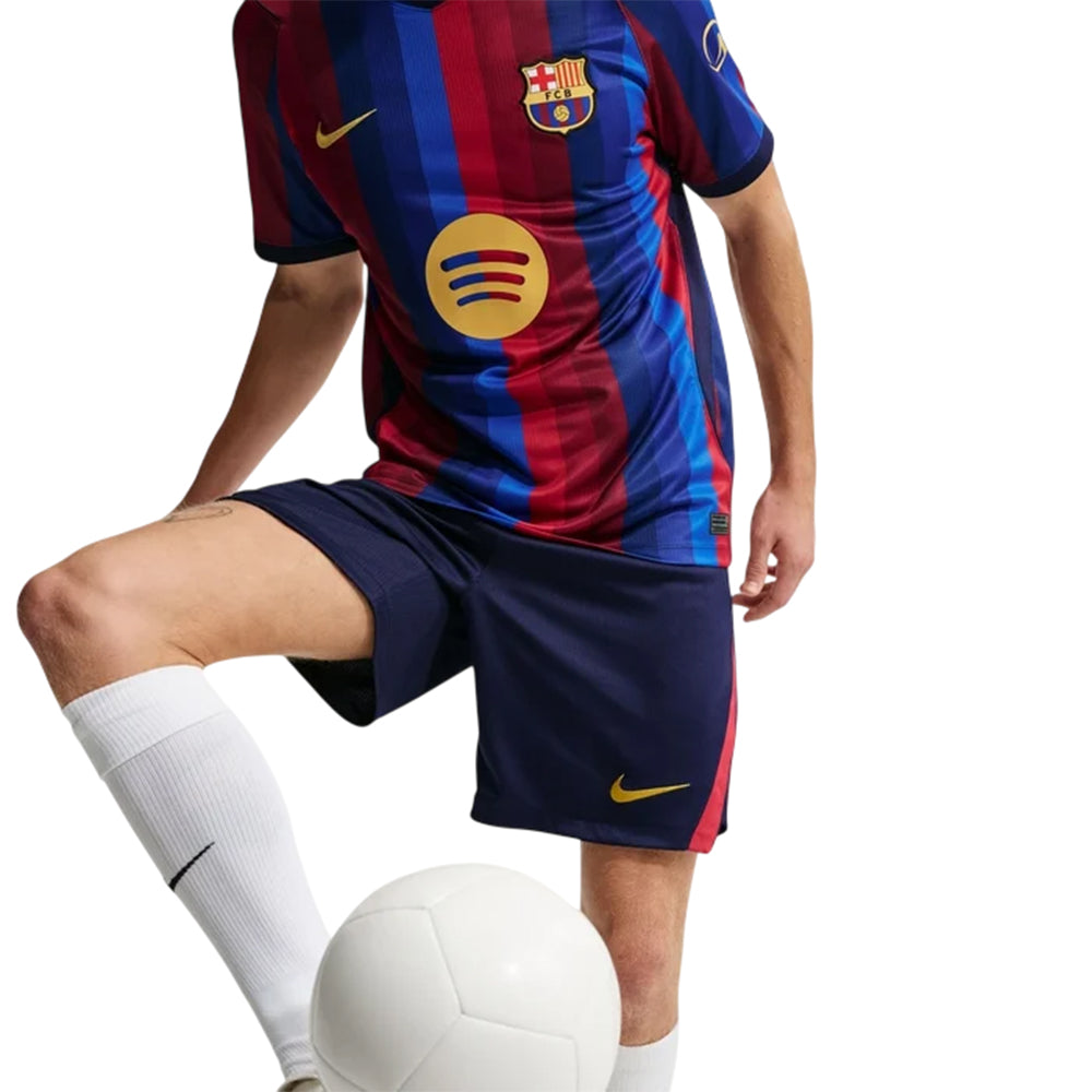 NIKE กางเกงฟุตบอลผู้ชายทีมบาร์เซโลน่า ชุดเหย้า เกรด Stadium ฤดูกาล 2026/27 Supersports Thailand