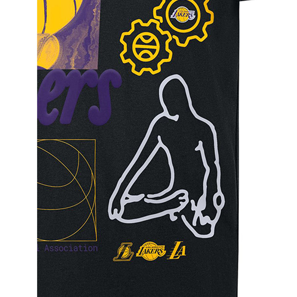 NIKE Los Angeles Lakers Courtside เสื้อยืดบาสเกตบอลผู้ชาย