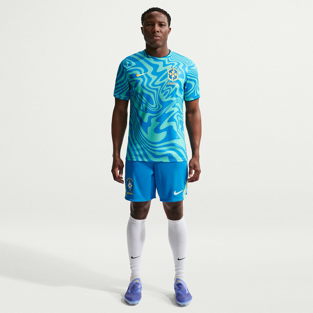NIKE Brazil Academy Pro Pre-Match Men's Football T-Shirt - Supersports Thailand Supersports Thailand