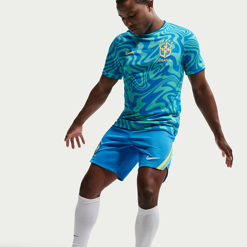 NIKE Brazil Academy Pro Pre-Match Men's Football T-Shirt - Supersports Thailand