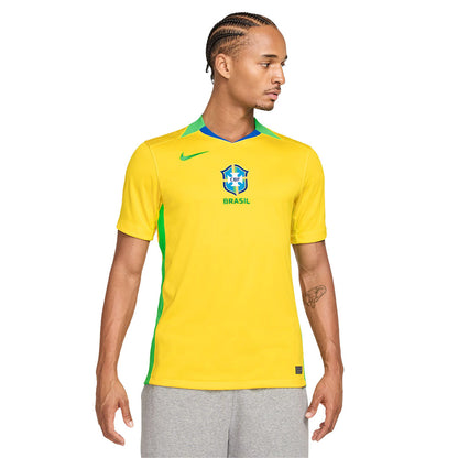 NIKE เสื้อแข่งผู้ชายทีมฟุตบอลหญิงทีมชาติบราซิล ชุดเหย้า เกรด Stadium ฤดูกาล 2025/26