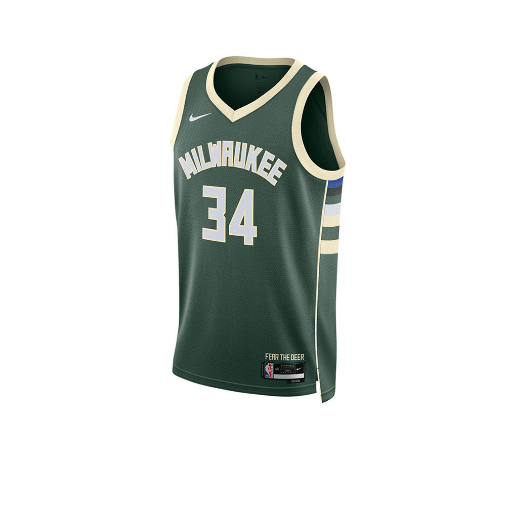 NIKE Giannis Antetokounmpo Milwaukee Bucks Icon Edition 2022/23 Men's Basketball Tank - Supersports Thailand Supersports Thailand