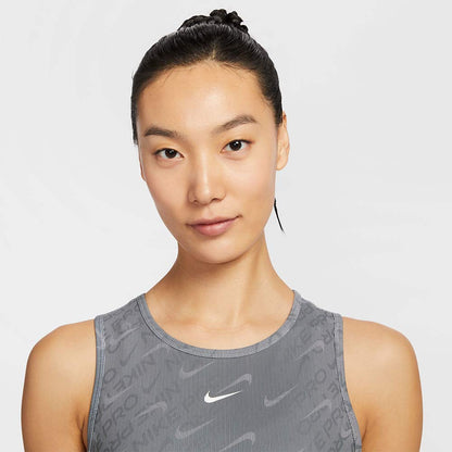 NIKE Dri-FIT Pro Cropped Printed เสื้อกล้ามออกกำลังกายผู้หญิง