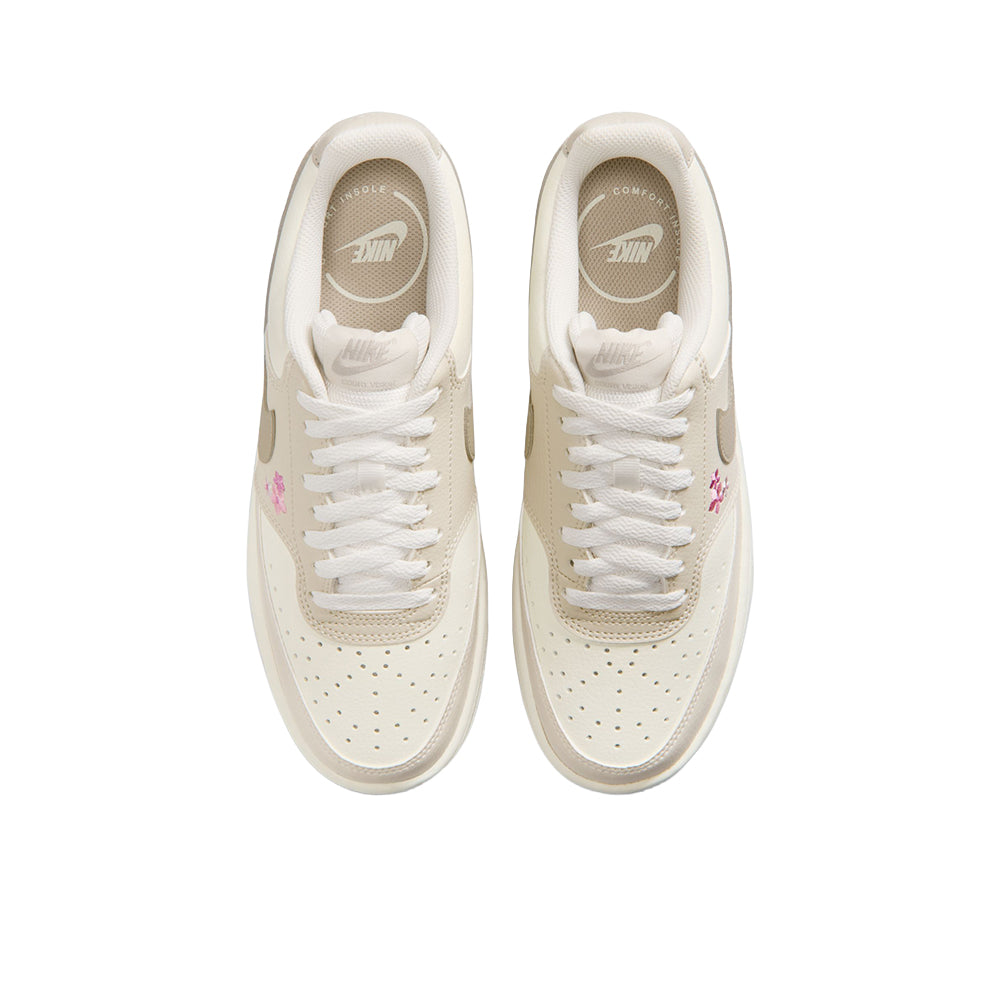 NIKE Court Vision Low SE "Stitched Floral" รองเท้าลำลองผู้หญิง Supersports Thailand