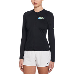 NIKE Essential Long-Sleeve Zip เสื้อรัชการ์ดผู้หญิง