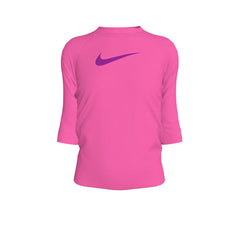 NIKE Short-Sleeve Hydroguard เสื้อรัชการ์ดเด็กผู้หญิง