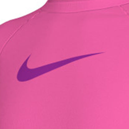 NIKE Short-Sleeve Hydroguard เสื้อรัชการ์ดเด็กผู้หญิง