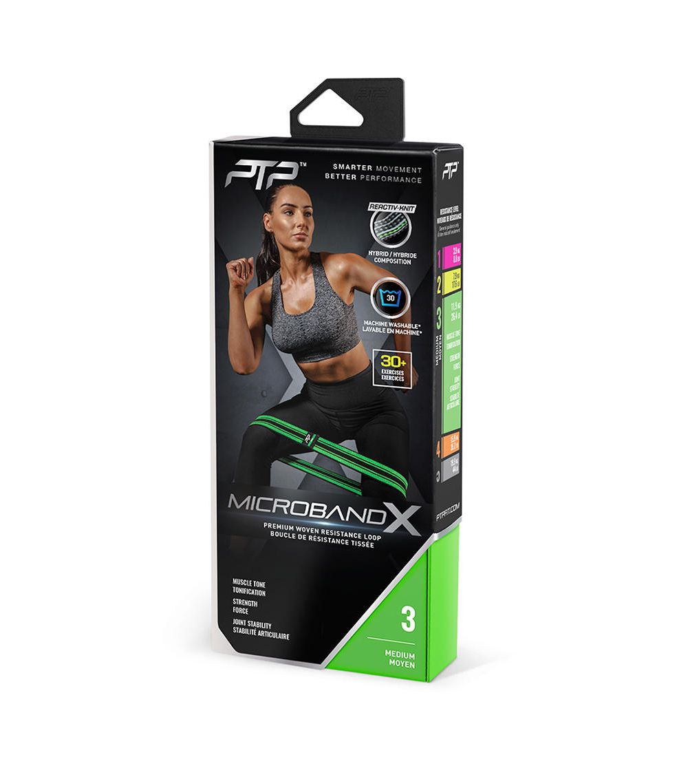 PTP Microband X3 Stripe Medium Resistance Band - Supersports Thailand