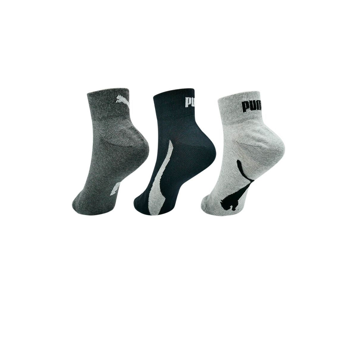 PUMA Lifestyle 93845401 Quarter Unisex Socks (3 Pairs) - Supersports Thailand
