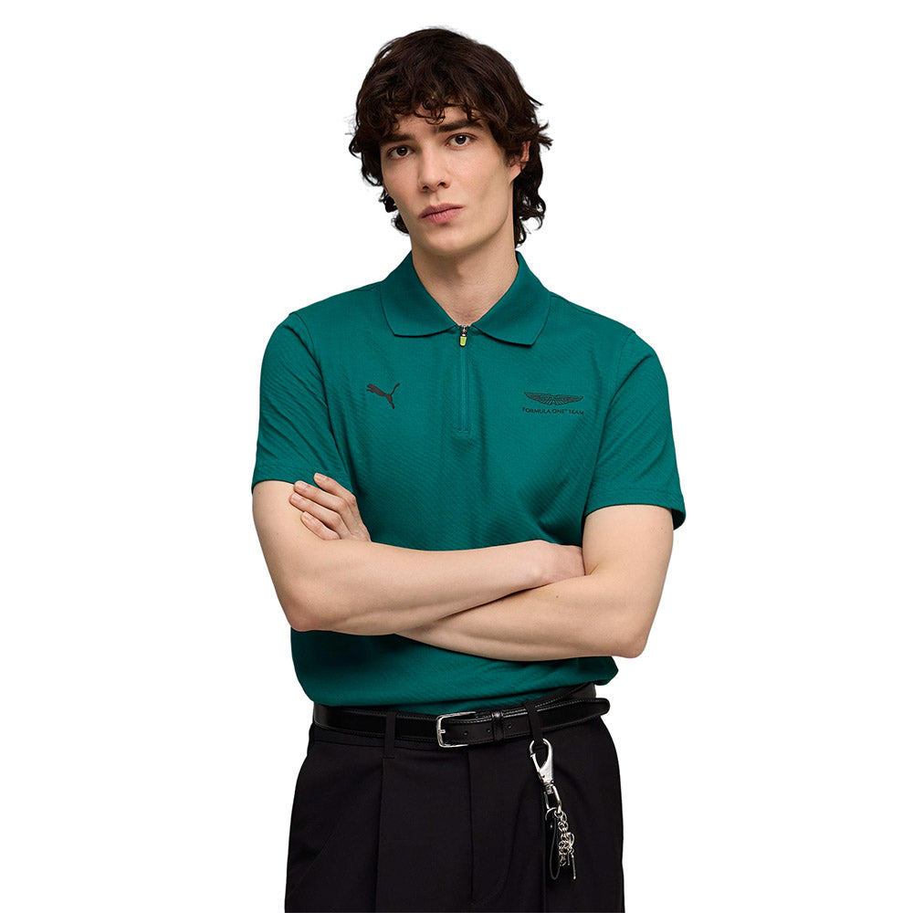 PUMA x Aston Martin Aramco F1® Team Jacquard Men's Polo Shirt - Supersports Thailand Supersports Thailand