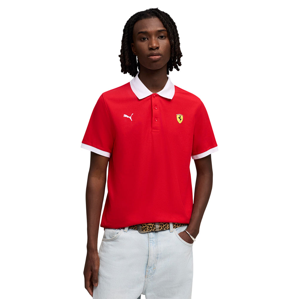 PUMA Scuderia Ferrari Pique Men's Polo Shirt - Supersports Thailand Supersports Thailand