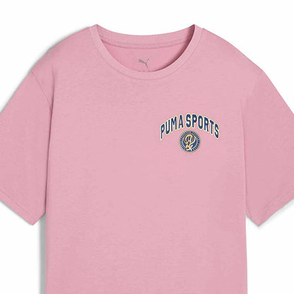 PUMA Wardrobe Essentials Sports Legacy Graphic เสื้อยืดผู้หญิง