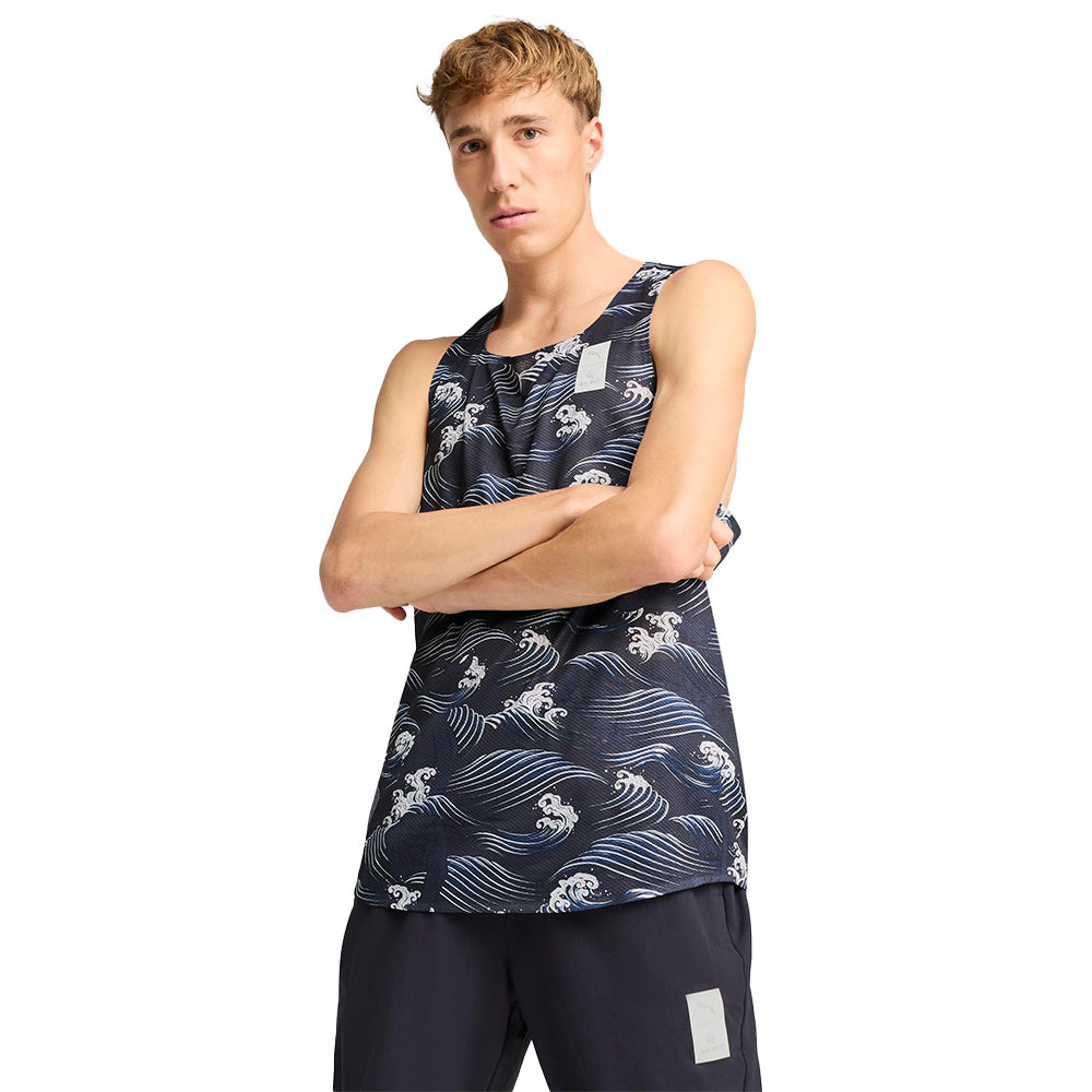 PUMA x SAYSKY Graphic เสื้อกล้ามวิ่งผู้ชาย