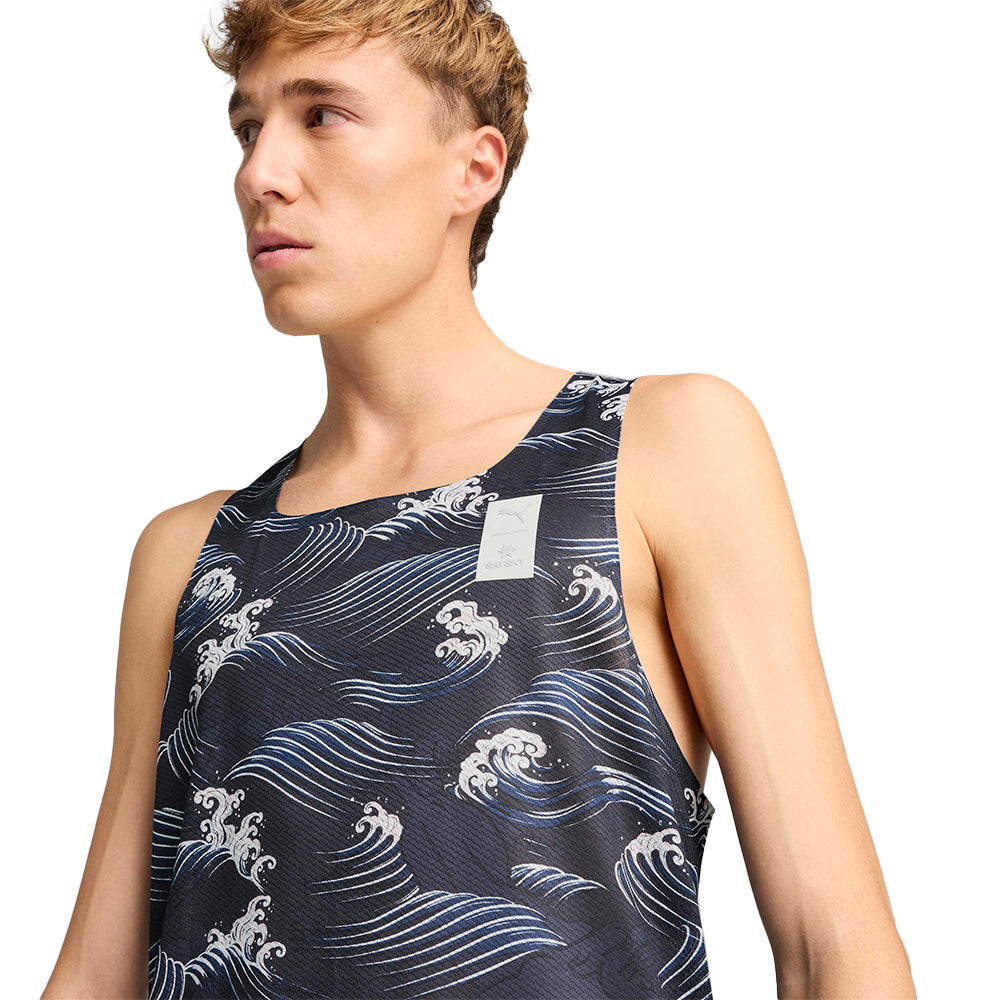 PUMA x SAYSKY Graphic เสื้อกล้ามวิ่งผู้ชาย