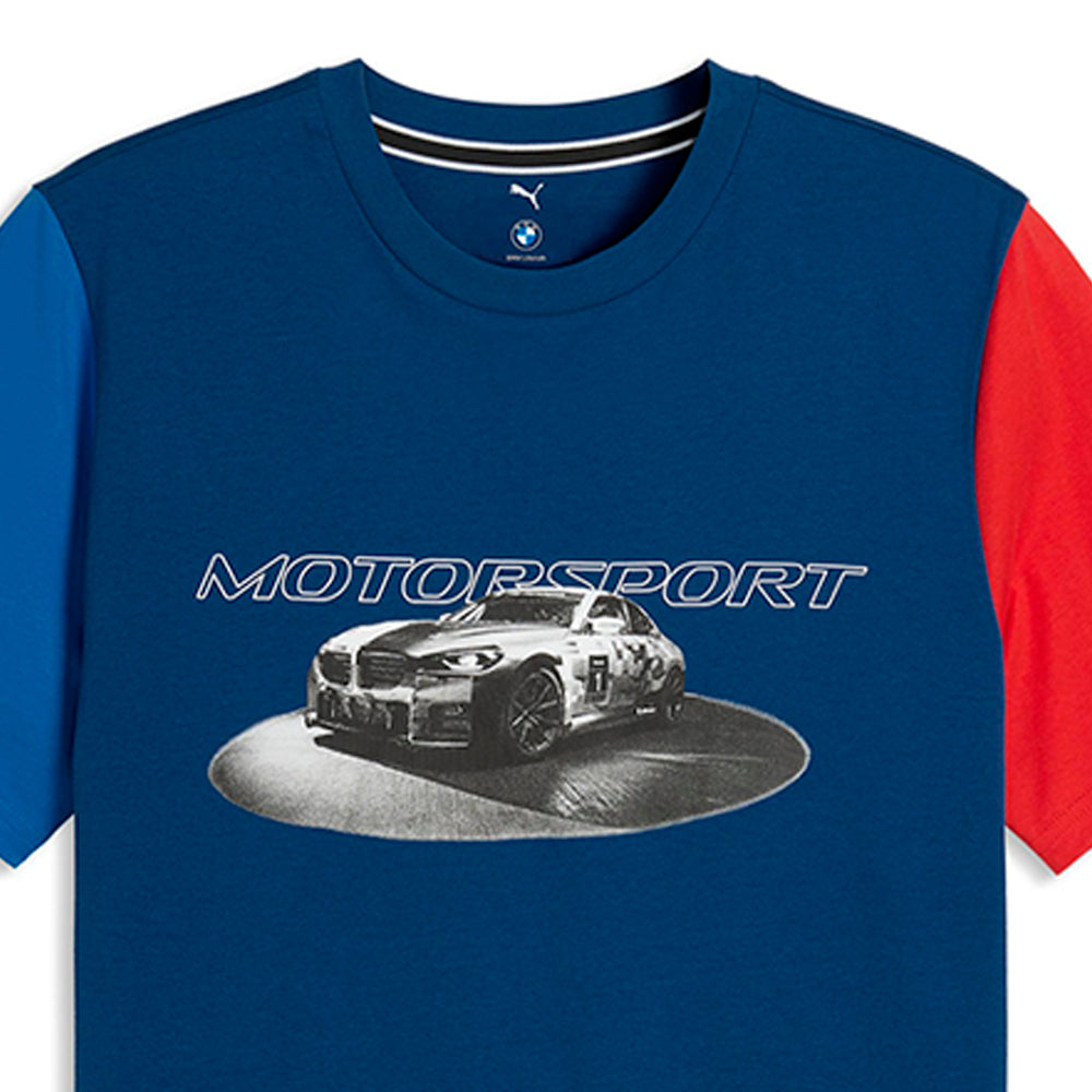 PUMA BMW M Motorsport Essentials Graphic เสื้อยืดผู้ชาย Supersports Thailand