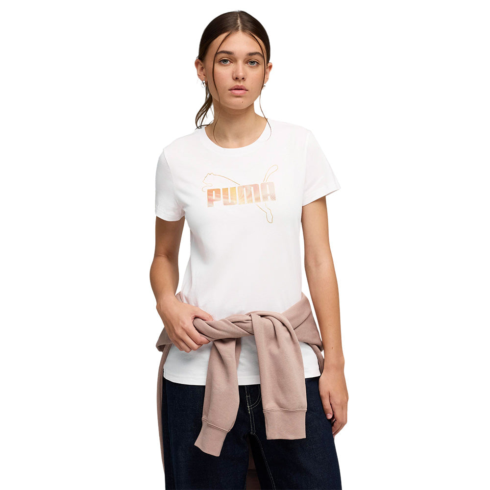 PUMA Ess Logo Lab Metallic Women's T-Shirt - Supersports Thailand Supersports Thailand
