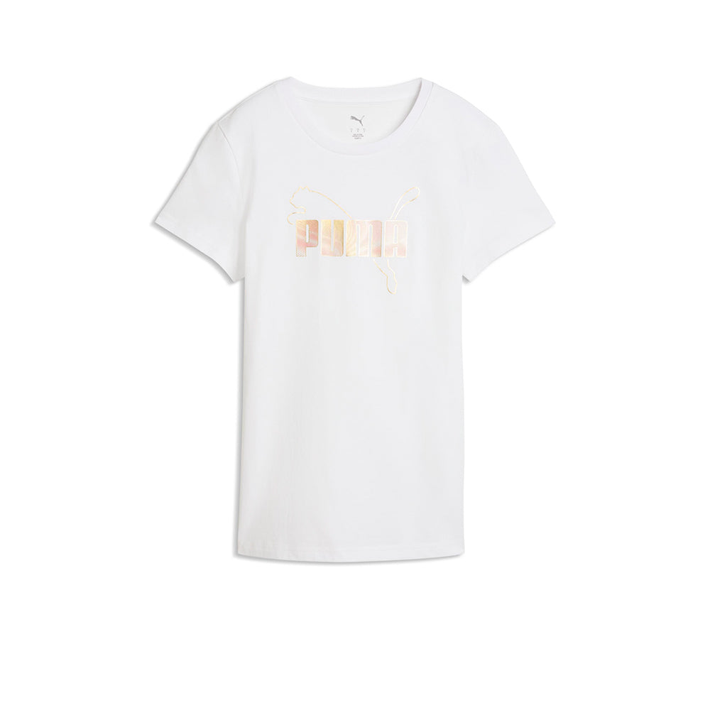 PUMA Ess Logo Lab Metallic Women's T-Shirt - Supersports Thailand Supersports Thailand