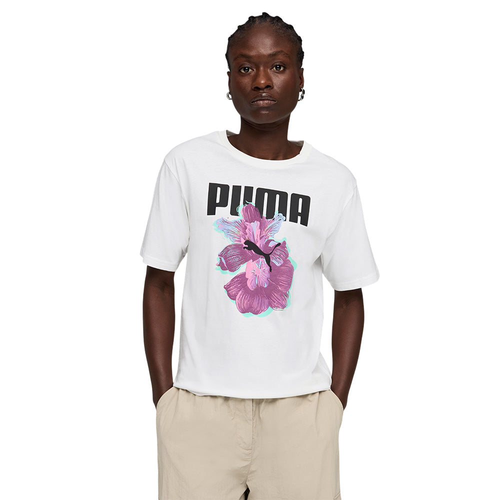 PUMA Graphic Relaxed Flower Women's T-Shirt - Supersports Thailand Supersports Thailand