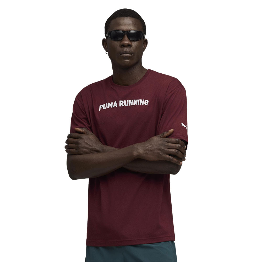 PUMA  Run Graphic Oversize เสื้อวิ่งผู้ชาย