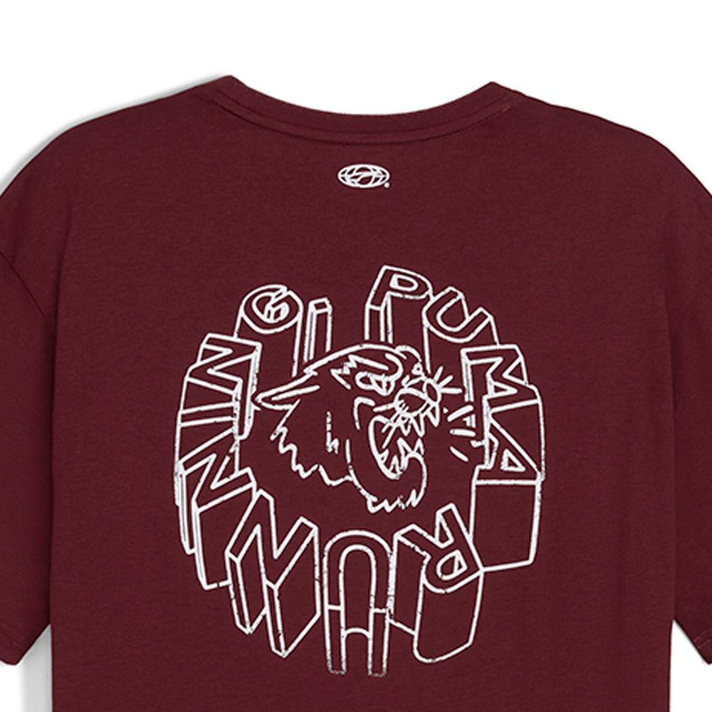 PUMA  Run Graphic Oversize เสื้อวิ่งผู้ชาย