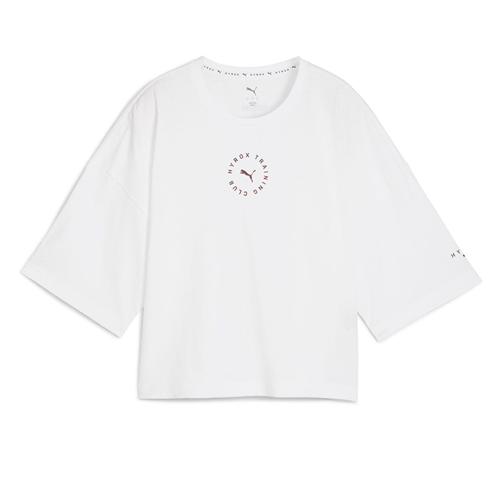 PUMA HYROX Cropped Lifestyle Tee เสื้อออกกำลังกายผู้หญิง