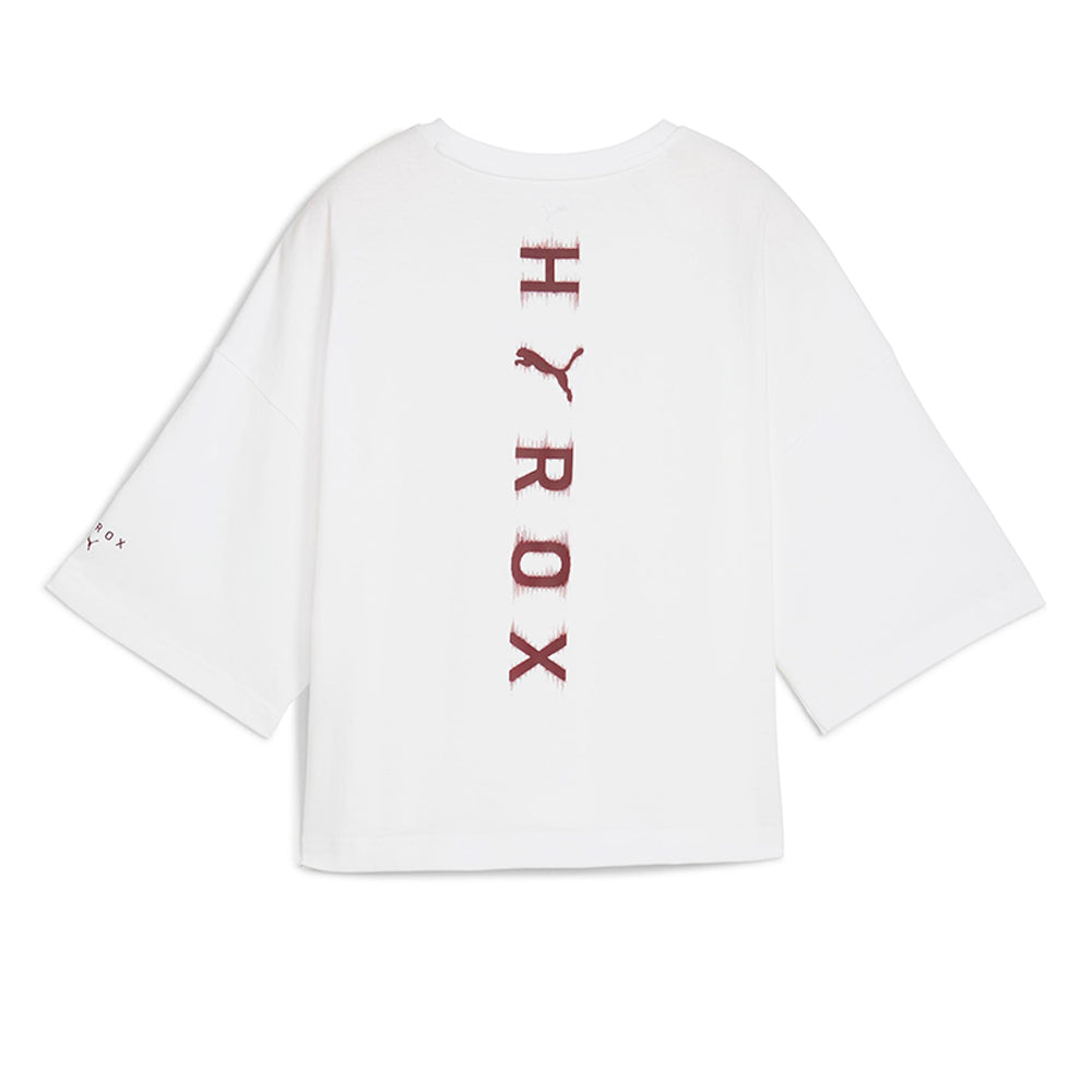 PUMA HYROX Cropped Lifestyle Tee เสื้อออกกำลังกายผู้หญิง