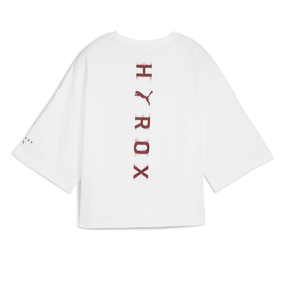 PUMA HYROX Cropped Lifestyle Tee เสื้อออกกำลังกายผู้หญิง