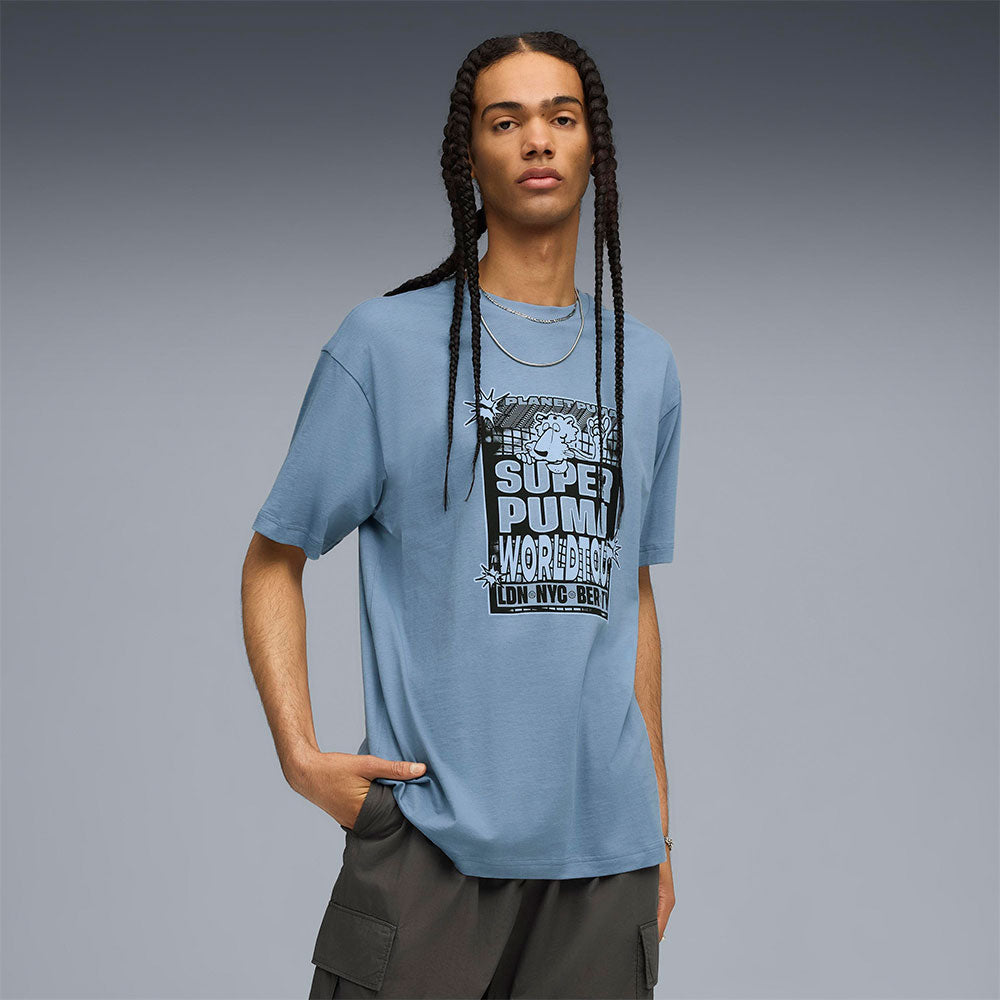 PUMA Super World Tour Relaxed Men's T-Shirt - Supersports Thailand