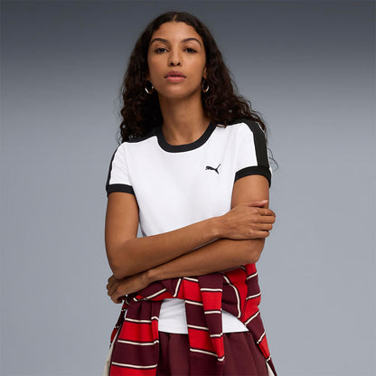 PUMA T7 Slim เสื้อยืดผู้หญิง
