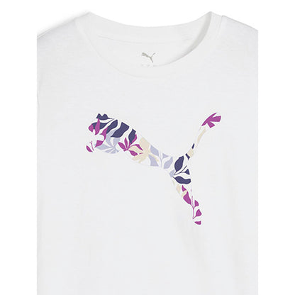 PUMA Graphics Floral Cat Logo เสื้อยืดผู้หญิง