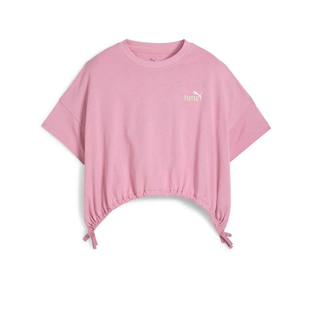 PUMA Cropped Pink Kids T-Shirt - Supersports Thailand