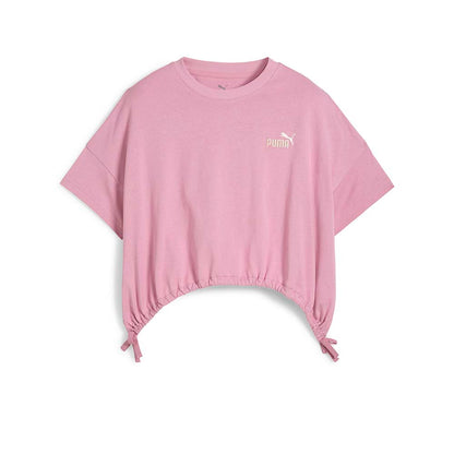PUMA Cropped Pink Kids T-Shirt - Supersports Thailand