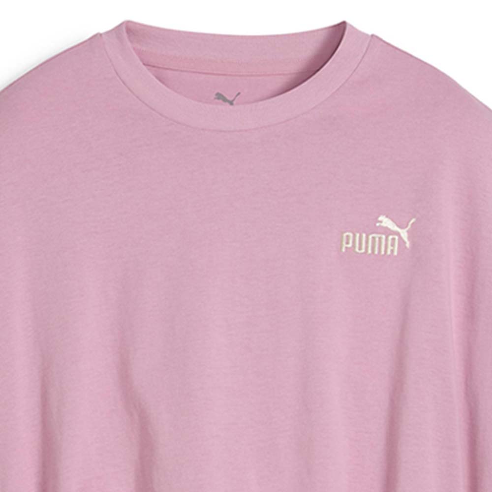 PUMA Cropped Pink Kids T-Shirt - Supersports Thailand