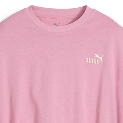 PUMA Cropped Pink Kids T-Shirt - Supersports Thailand