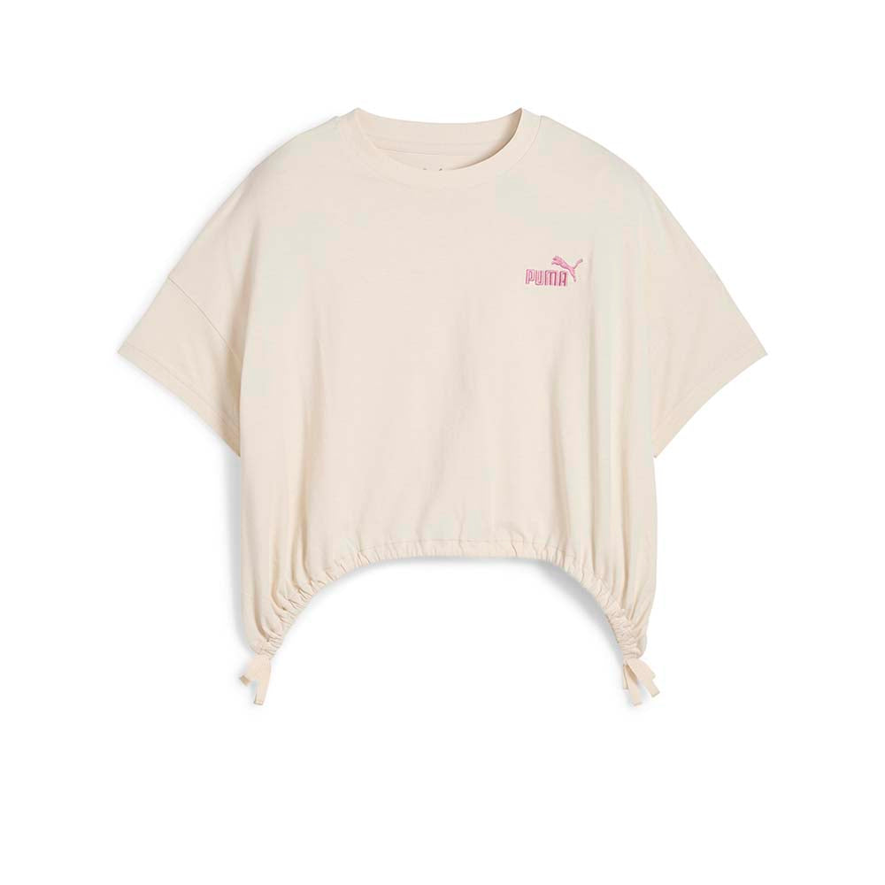PUMA Cropped White Kids T-Shirt - Supersports Thailand Supersports Thailand